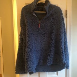 Southern Marsh blue Sherpa pullover XL NEVER WORN